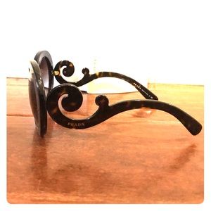 'Baroque' 55mm Round Sunglasses